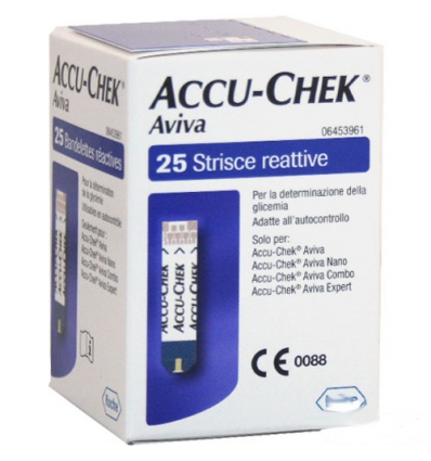 Roche Accu-Chek aviva 25 strisce reattive