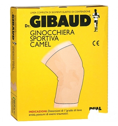 Dr. Gibaud ginocchiera sportiva cotone camel tg.05
