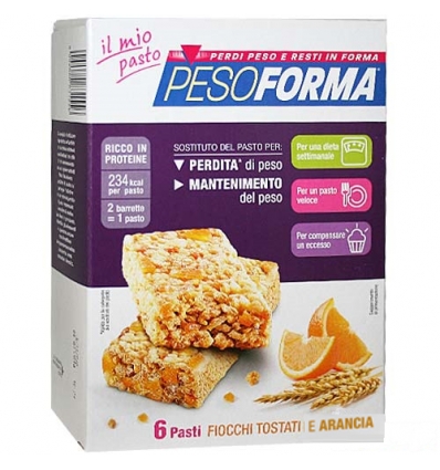 PesoForma barretta ai cereali e arancia 6 pasti