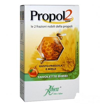 Aboca Propol2 emf bimbi 45 tavolette fragola e miele