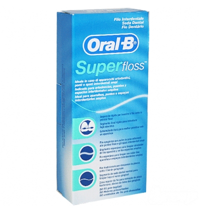 Oral B filo interdentale Superfloss 50 fili